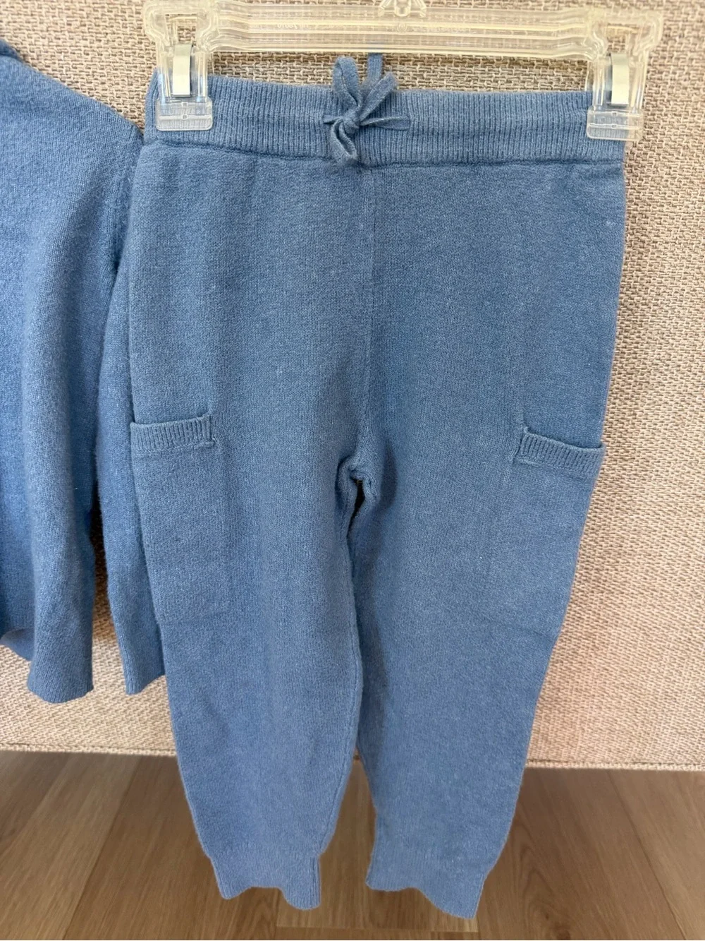 Baby Gap Blue Knit Sweater and Jogger Set